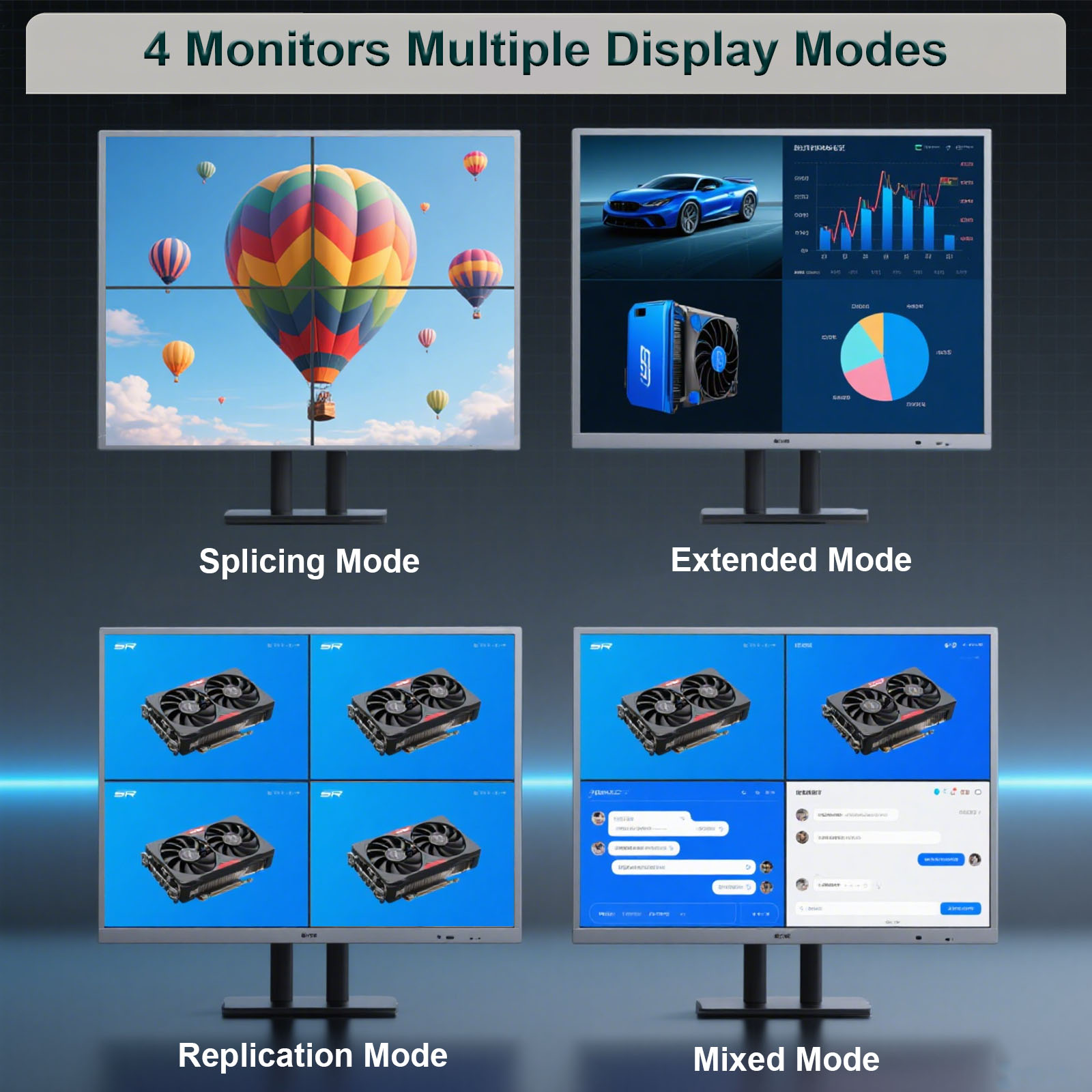 SRhonyra GeForce GTX1660S 1050 - 4 Hdmi Multi Monitor Video Card 4K 评论和价格