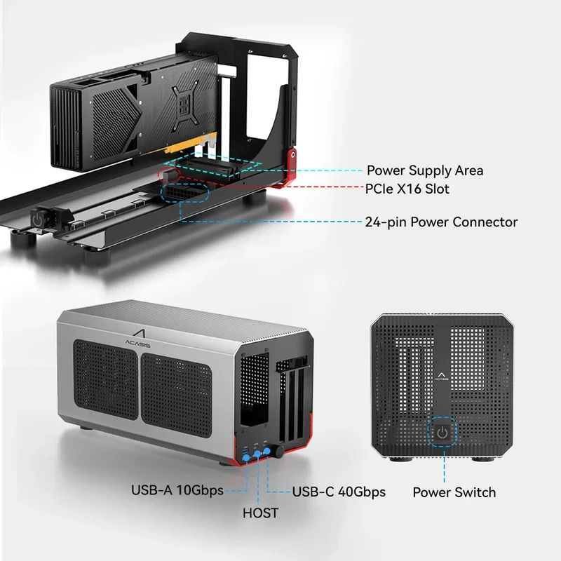 Acasis 40Gbps eGPU Enclosure w - Thunderbolt 4 External Gpu Enclosure 评论和价格