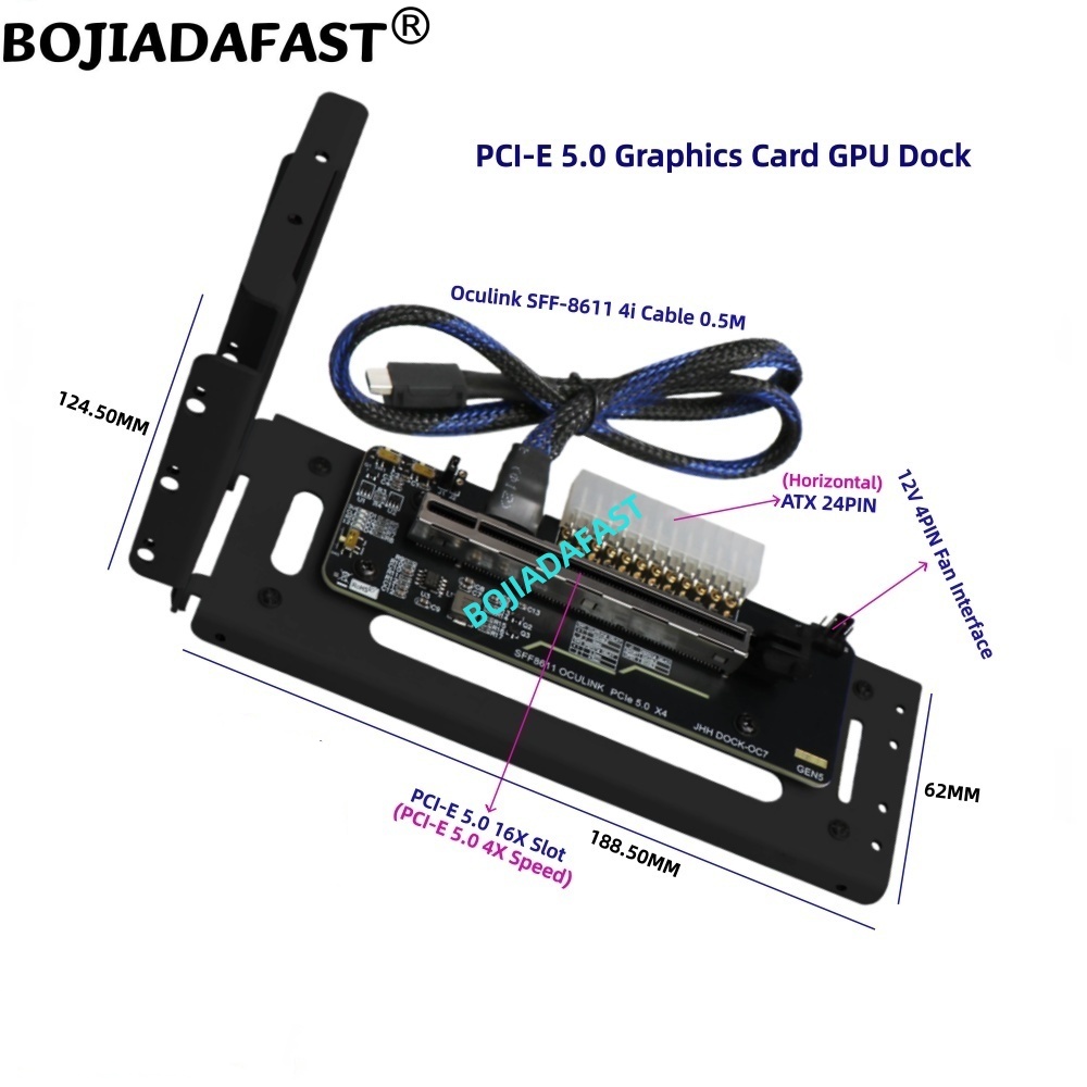 PCI-E 5.0 16X GEN5 Adapter Car - Oculink Egpu Dock Graphics Card 评论和价格
