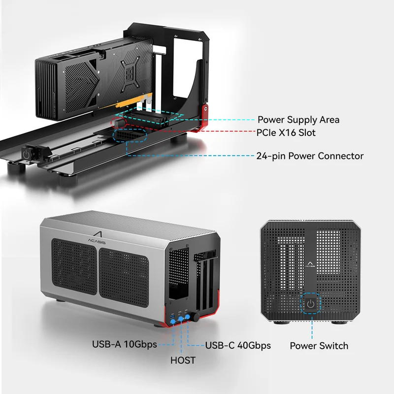 Acasis 40Gbps eGPU Enclosure T - Thunderbolt 4 External Gpu Enclosure 评论和价格