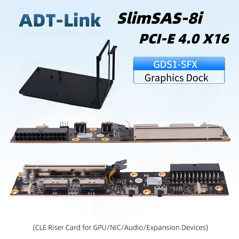 Dual SlimSAS 8i Graphics GPU D - Oculink Egpu Dock Graphics Card 评论和价格