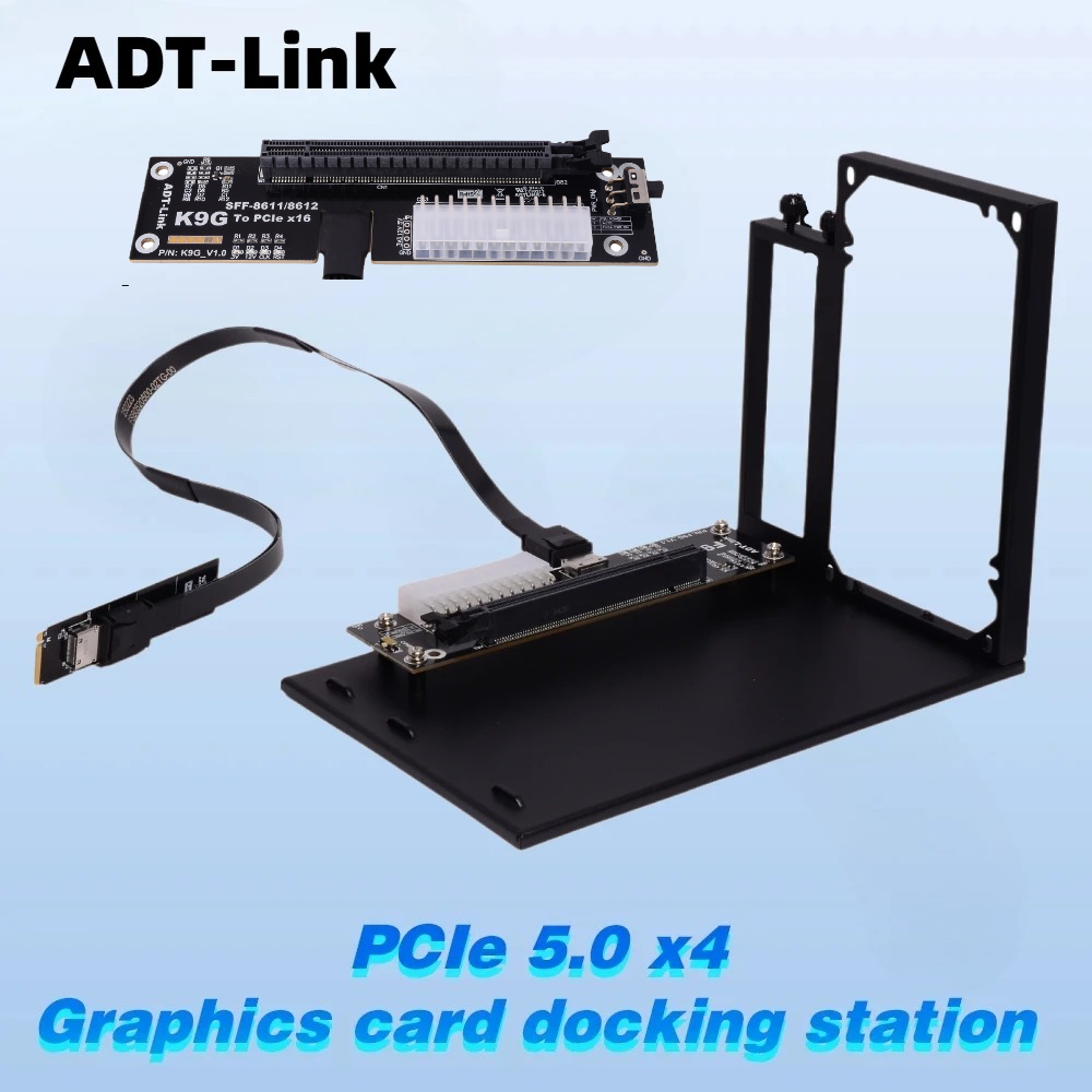 ADT-Link PCIe 5.0 4.0 128Gbps  - Oculink Egpu Dock Graphics Card 评论和价格