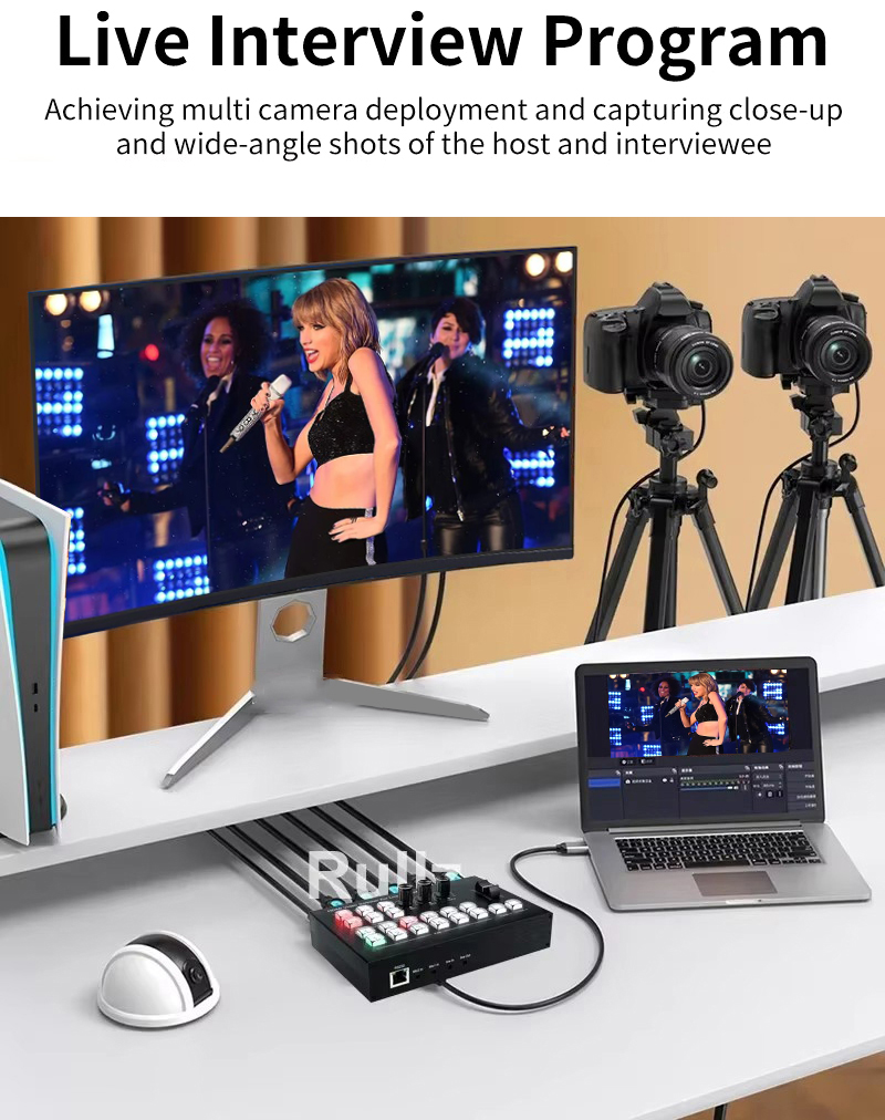4K HDMI Video Switcher Mic Mix - 4 Hdmi Multi Monitor Video Card 4K 评论和价格